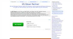 Desktop Screenshot of kfz-steuer-rechner.biz